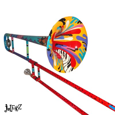Juleez Colorful Trombone Musical Instrument Trombone Art