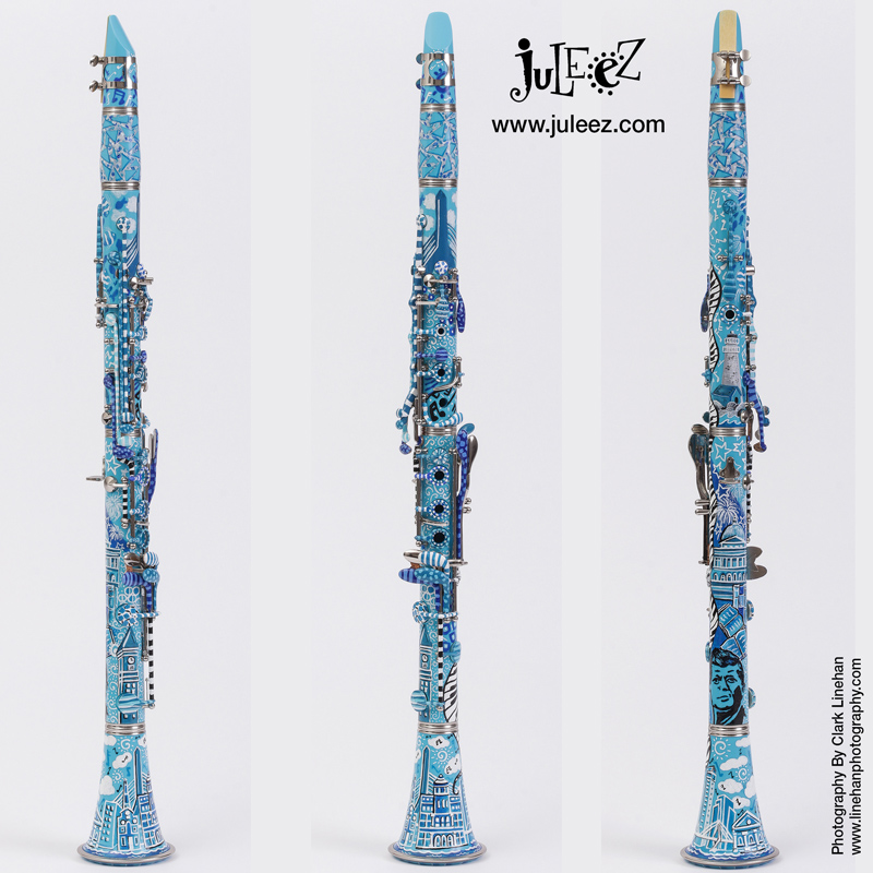 Hand Painted Clarinet By Juleez Colorful Clarinet