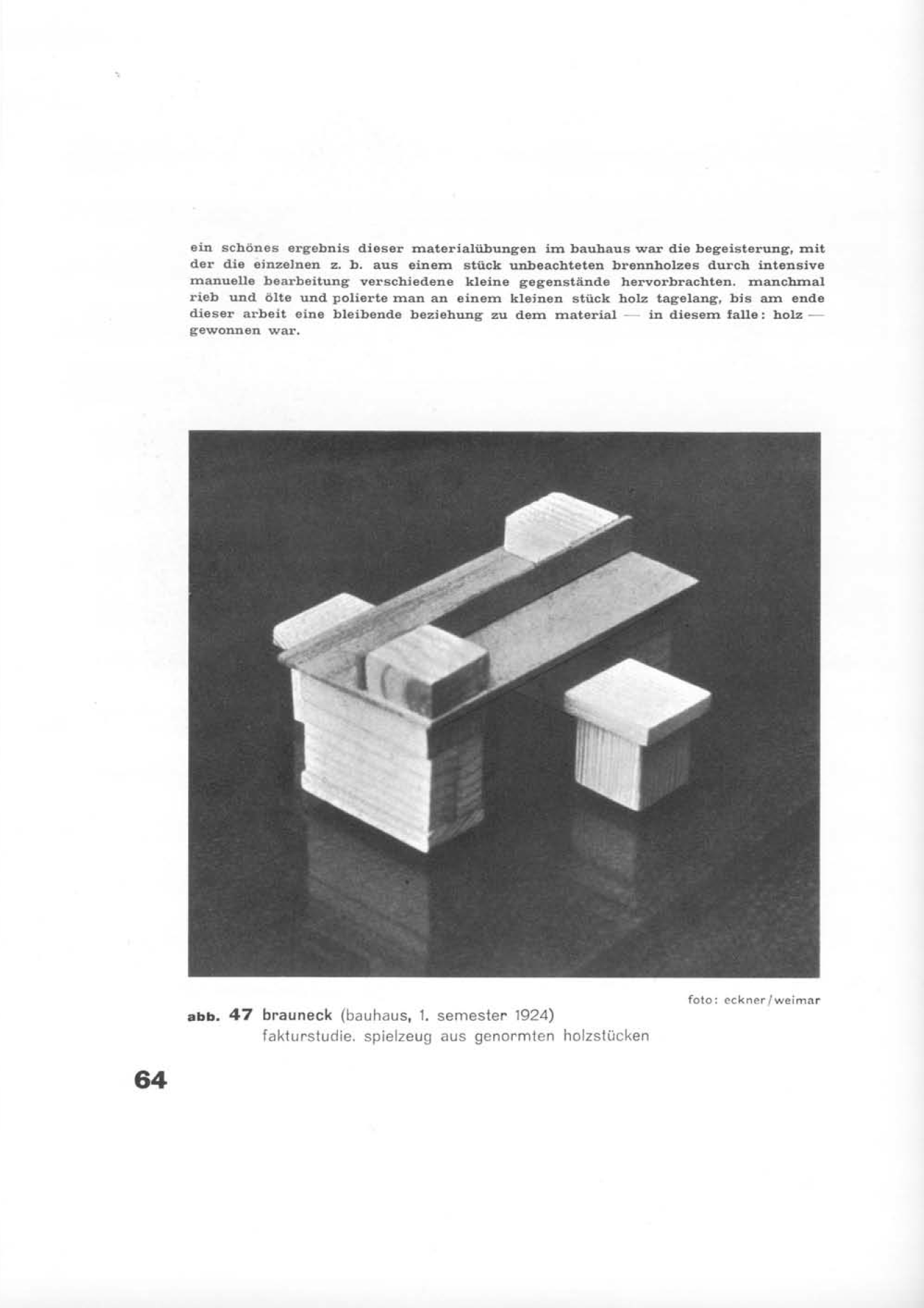 Brauneck, Fakturstudien, Abb. Baushausbuch 14