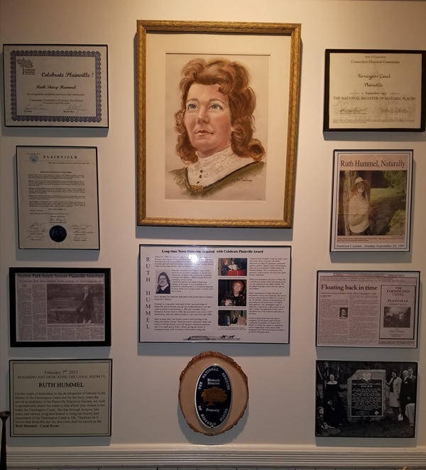 A museum display honoring our founder Ruth Hummel