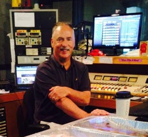 Allan Camp in a radio studio