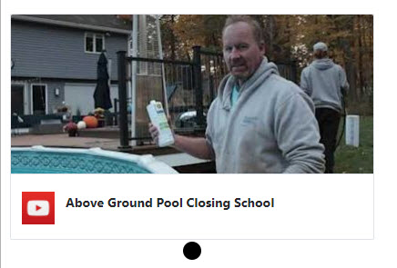 Above Ground Pool Closing School