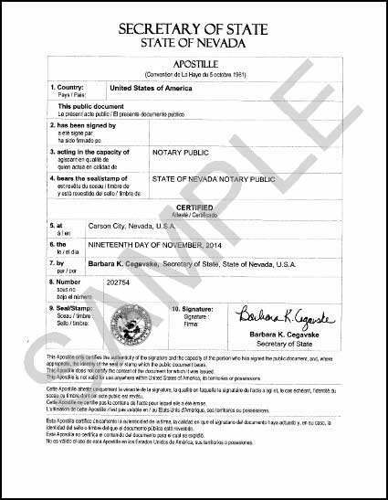 Onderdrukken los van Boekwinkel Certified Las Vegas Marriage Certificate & Apostille Info