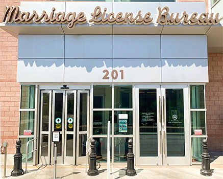 Las Vegas Marriage License Bureau Entrance