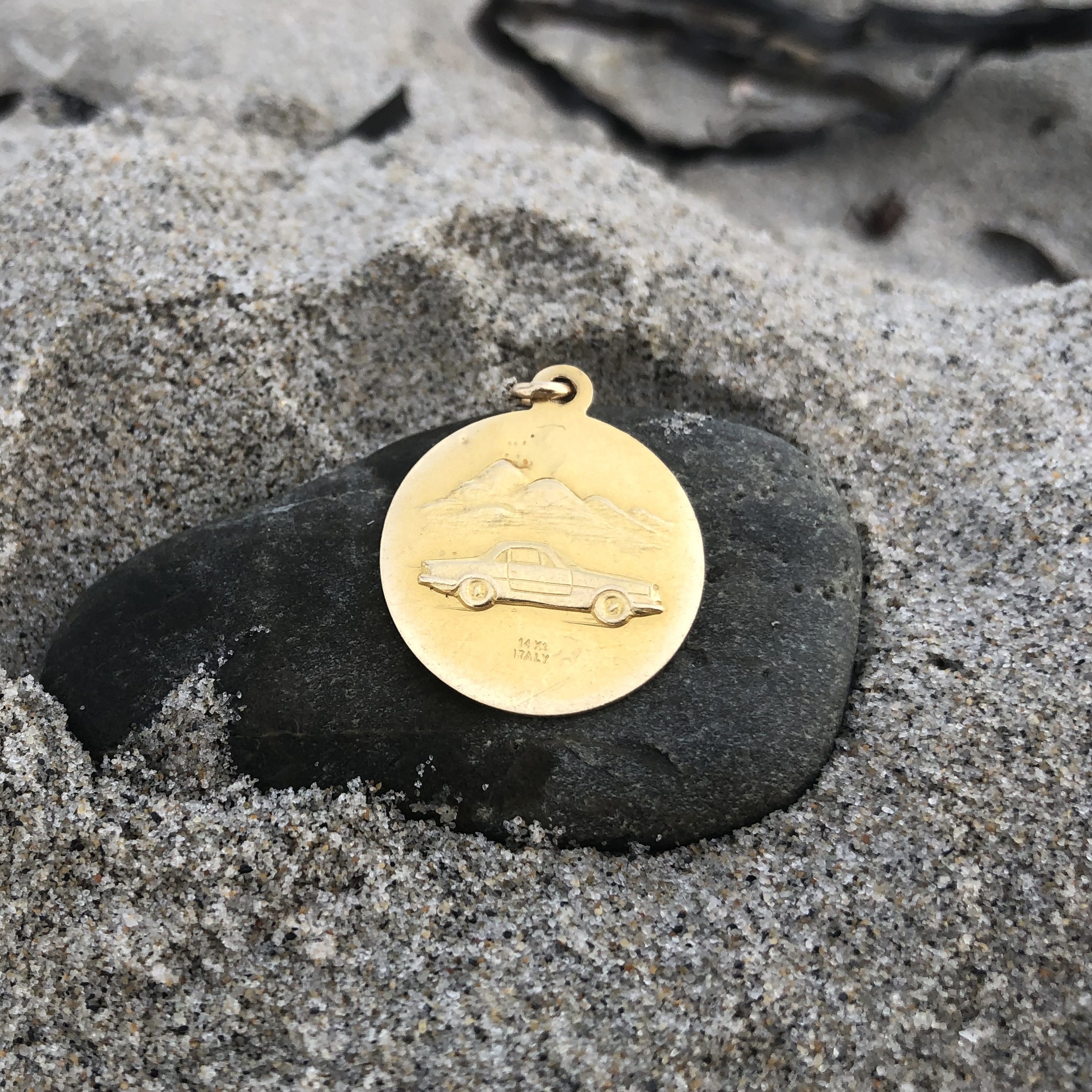 Custom Design Gold Pendant Found In Ocean
