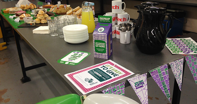 AnTech And Isca Forwarding Get Together For Macmillan's World's Biggest Coffee Morning
