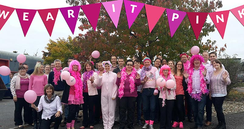 The AnTech Team Celebrate Wear It Pink Day!