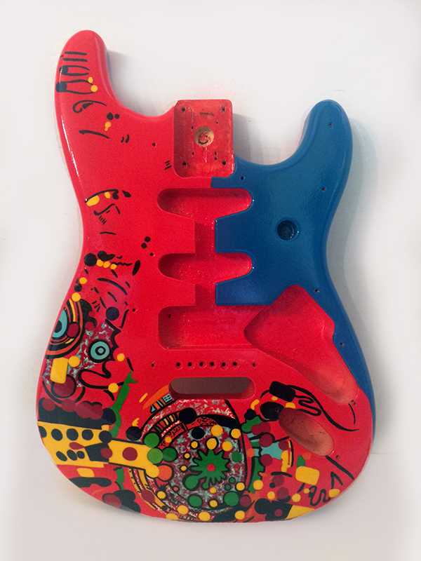 Custom Guitar Painting Fender Stratocaster Juleez 