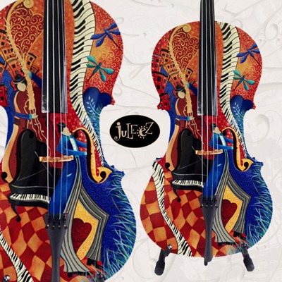 Colorful Musical Instrument Cello for sale Juleez