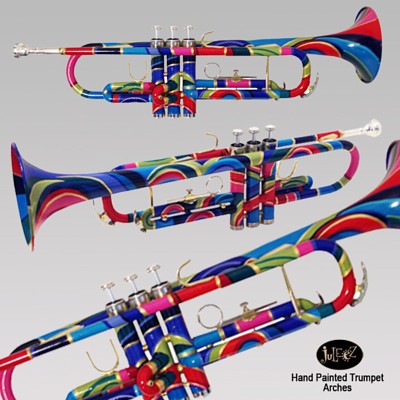 Trumpets for sale Colorful Music Jazz Art Juleez