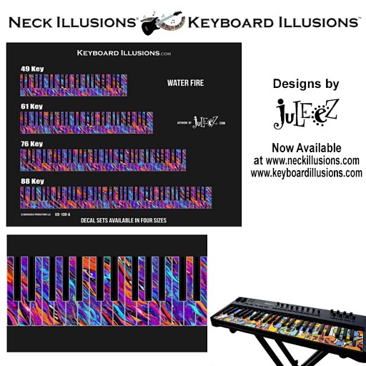 colorful Keyboard Graphic Stickers