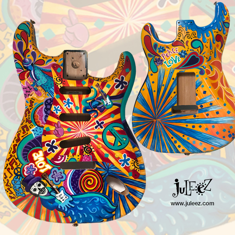 Custom Painted Fender Stratocaster by Juleez