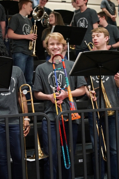 School Band Colorful Trombone SEP Rams Band