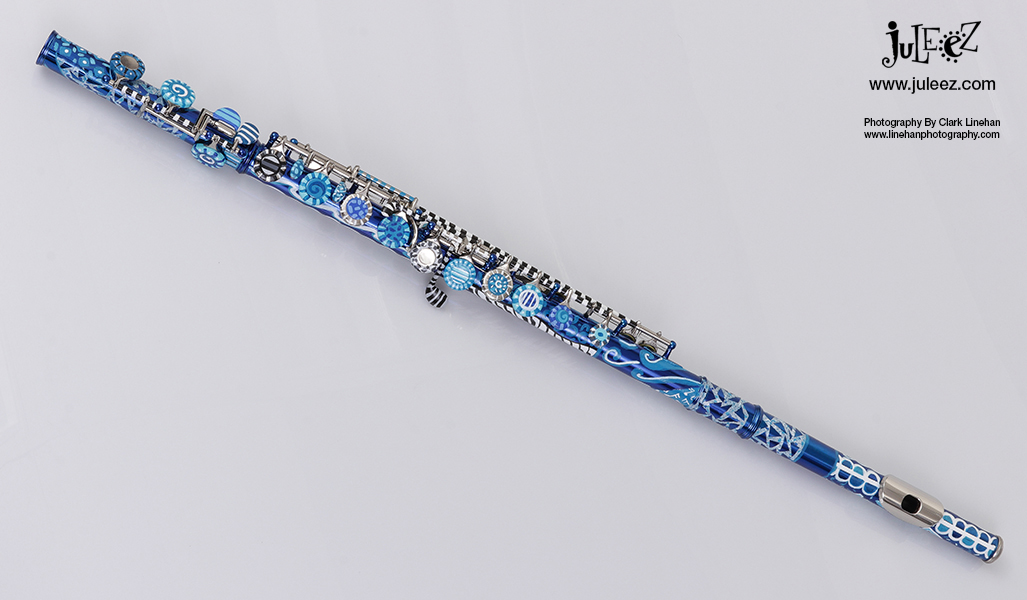 Juleez Hand Painted Flute Custom Painted Musical Instrument