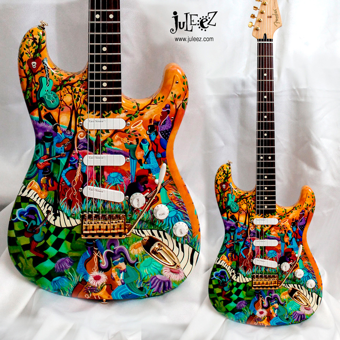 Custom Painted Fender Stratocaster by Juleez