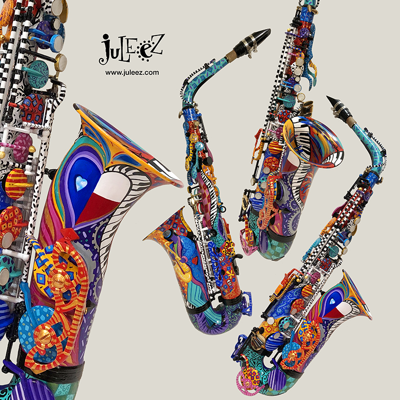Buffet Crampon Sax, Painted Saxophone, Painted Alto Sax, Juleez Sax