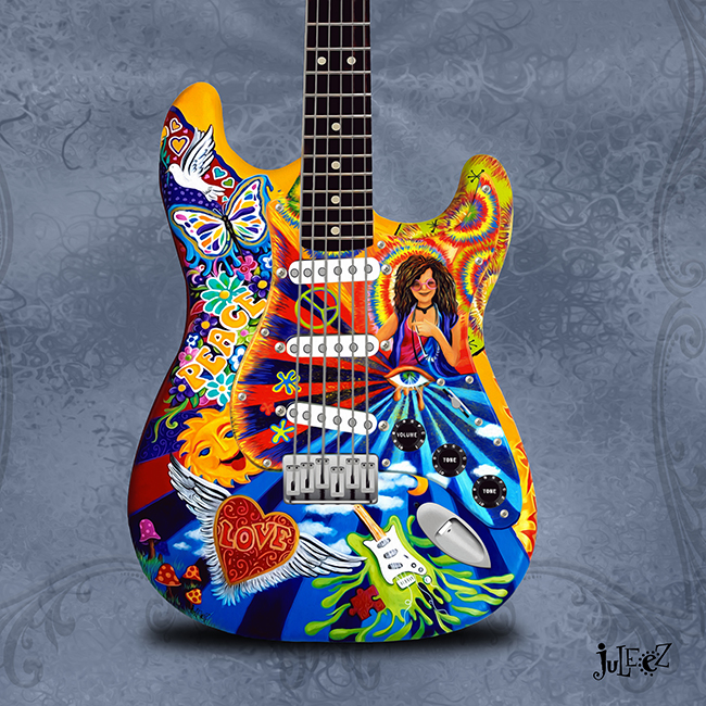 Janis Joplin Guitar, Janis Joplin Art