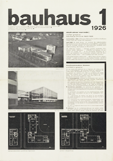 Titel der Bauhauszeitschrift 1 – 1926