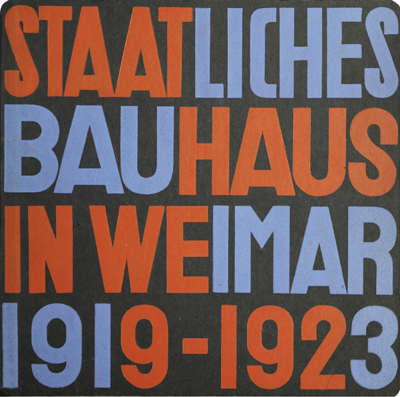 Staatliches Bauhaus Weimar 1919–1923 Titel: Herbert Bayer